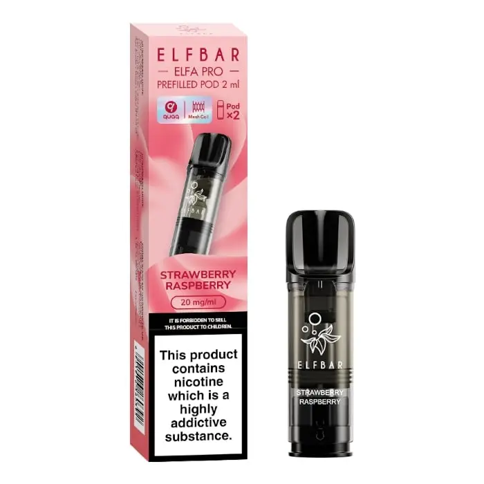 Strawberry Raspberry Elfa Pro Prefilled Pod By ElfBar